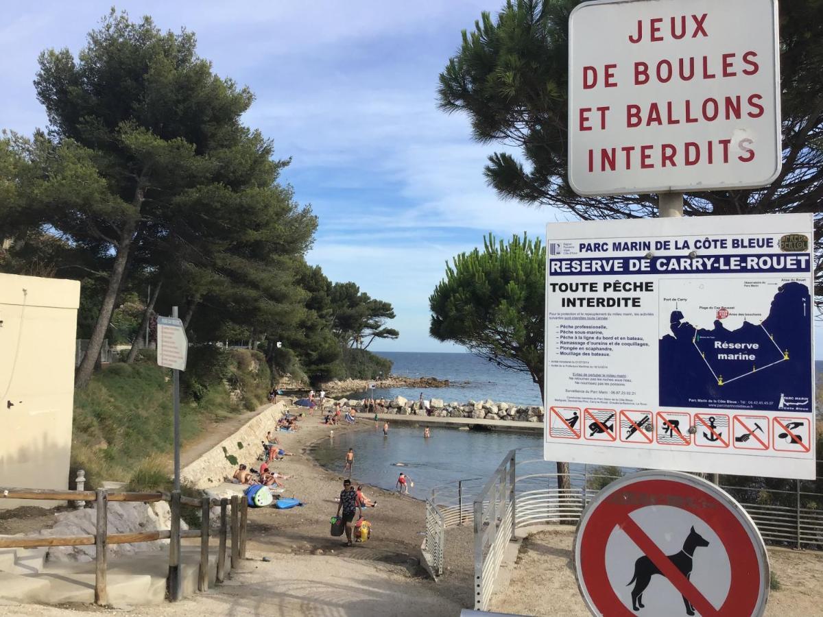 Studio Plage Du Cap Rousset Carry-le-Rouet Zewnętrze zdjęcie